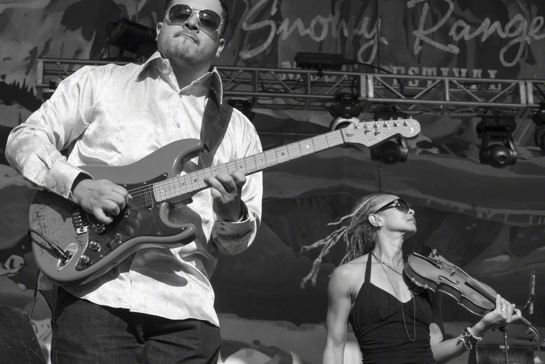 Chalo Ortiz, Ann Harris, Blind Dog Smokin', Snowy Range Music Festival 2015